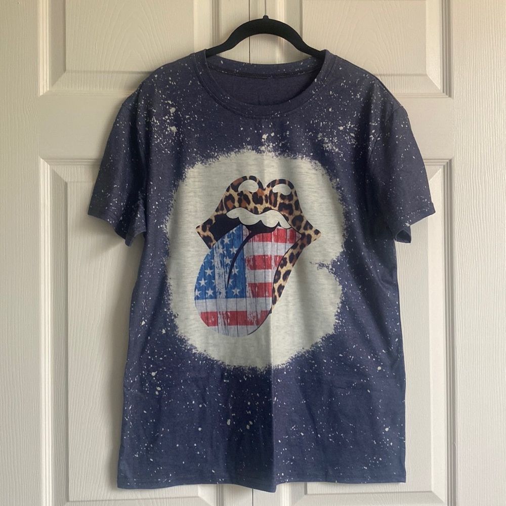Bleached Tee | America | Vintage Tshirt